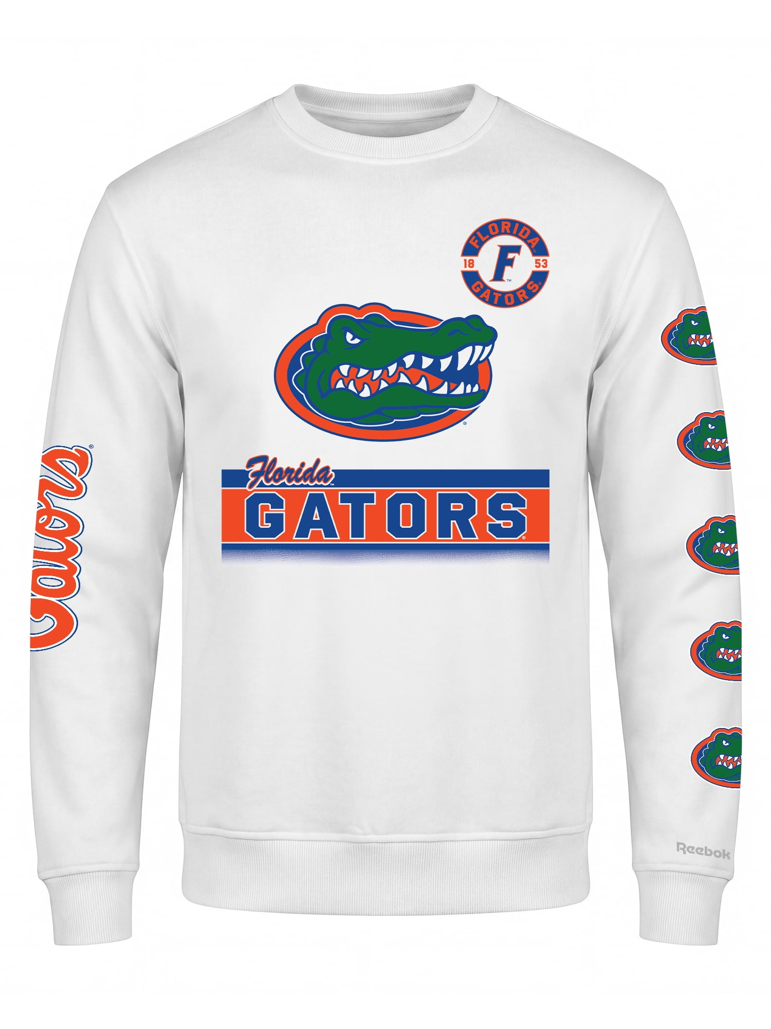 Florida Gators Reebok Mens White Crew Sweatshirt