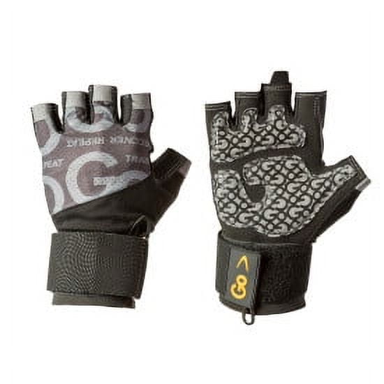 GoFit Go Grip Fitness Glove - Men’s Wrist Wrap, Medium