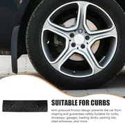 Supvox Anti-Scratch Black Plastic Car Curb Ramp, Ideal for Driveways, Garages