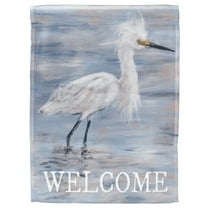 Magnolia Gardens M080162 13 x 18 in. Egret Printed Garden Flag