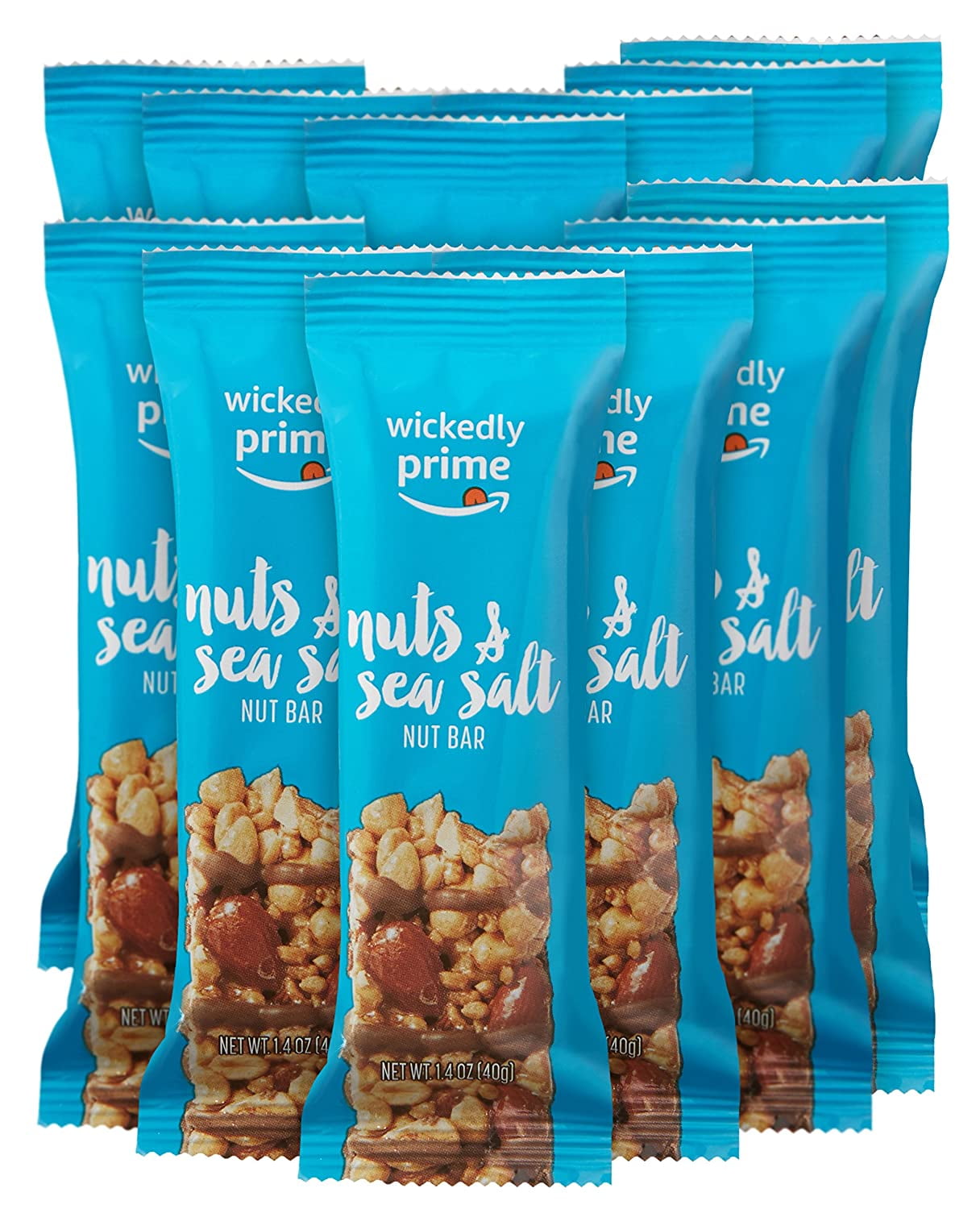 Nut Bar, Nuts & Sea Salt, Gluten Free, Kosher, 1.4 Ounce, 12 Count