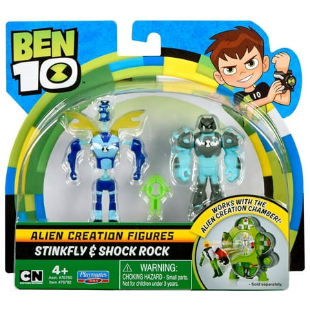 Ben 10 Alien Creation Figures Stinkfly & Shock Rock Mini Figure (Ben 10 Best Alien)