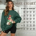 thumbnail image 6 of Xoenoiee Christmas Tree Bow Star Print Women's Oversized Sweatshirts with Pockets, Xmas Crewneck Long Sleeve Tunic Pullover Shirts 2025 Fall Clothes Plus Size, Size L, 6 of 7