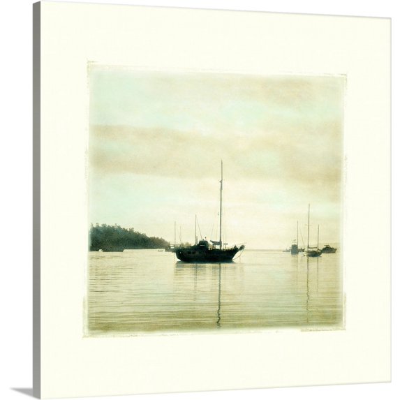 Great BIG Canvas | "Harbor II" Canvas Wall Art - 16x16