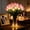 5*Pink Flowers, variant on Radiant Romantic Tulip Light - LED Artificial Flowers, Battery Operated, Cordless Ambient Night Lamp for Home Decor ( No Vase)