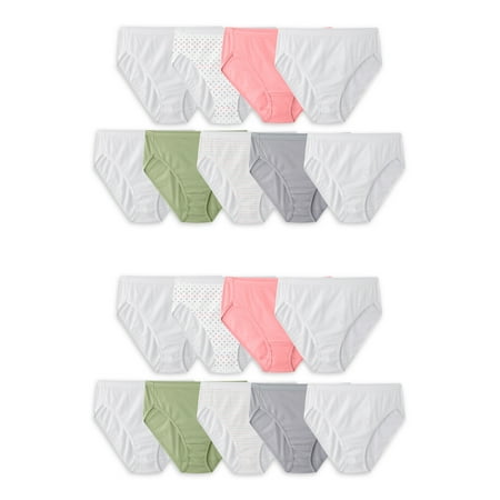 

Fruit of the Loom Women s Hi-Cut Underwear Bonus 18 Pack Bundle Sizes 6-10