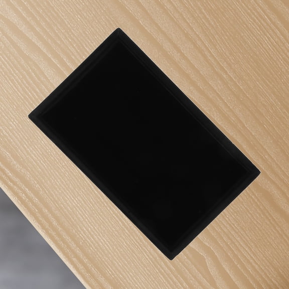 SEWCHICS Black Velvet Jewelry Display Tray Flat Open Design for Bracelets Necklaces