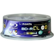 RiData 50GB BD-R DL Dual-Layer Blu-Ray Writable 6x Disc 25pk