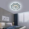 thumbnail image 5 of Indoor Flush Mount Ceiling Fan with Remote Control, 72W Low Profile Ceiling Fan with Lights 110V, 3 Wind Speeds Fan Ceiling Lamp for Bedroom Living Room, 5 of 10