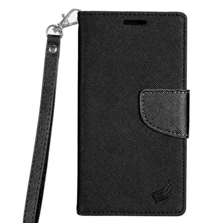 HTC 10 evo / Bolt Case, by Insten Stand Book-Style Leather [Card Slot] Wallet Flap Pouch Case Cover For HTC 10 evo /