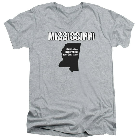 - Mississippi - Slim Fit V Neck Shirt - Medium