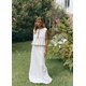 thumbnail image 5 of Conjunto elegante de 2 piezas para mujer, camisa sin mangas, falda larga, Top con volantes y cordones, traje de oficina, 2024, 5 of 5