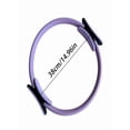 thumbnail image 2 of Pilates Ring, 15" Padded - Handle Lightweight Non - Pilates Equipment, Full - Body Toning Fitness Circle for Arms, Thighs & Core,Grey, 2 of 7