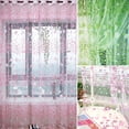 thumbnail image 4 of Ayyufe Window Sheer Valance Floral Curtain Bedroom Home Room Wedding Party Decor, 4 of 8
