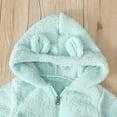 thumbnail image 7 of BLVB Baby Newborn Snowsuit Onesie Footie Romper Winter Thick Fleece Jumpsuit Infant Coat for Girls Boys 0-12M, 7 of 7
