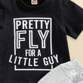 thumbnail image 4 of HCNTES Toddler Baby Boys Summer Clothes Kid Outfits Short Sleeves T-Shirt Tops + Shorts Cute Outfits Set For Kid Summer Outfits 2t 3t 4t 5t 6t 7t 8t 9t(L2-Grey,3-6 Months), 4 of 6