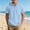 Blue, variant on Lumosvexa Boys Hooded Linen Shirt Lightweight Breathable Short Sleeve Summer Vacation Button Up Shirt Black 7-8