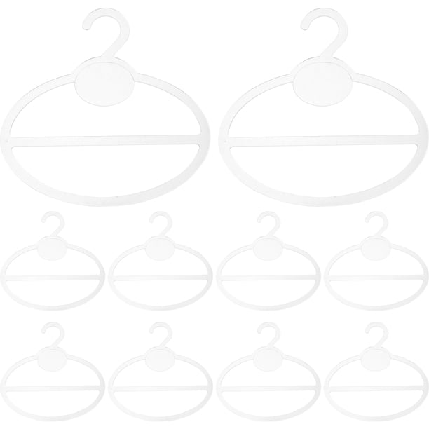 10 piezas de organizador para colgar bufandas, perchas multifuncionales para corbatas, cinturones y chales.