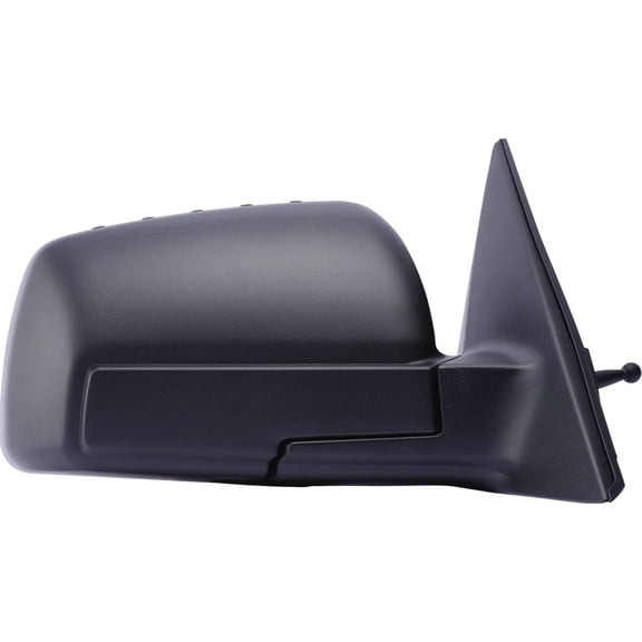 75509K - Fit System Passenger Side Mirror for 10-11 Kia Soul, textured black, foldaway, Manual Remote