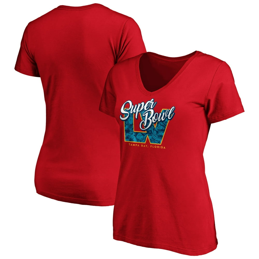 Fanatics Women's Fanatics Branded Red Super Bowl LV VNeck TShirt