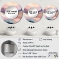 thumbnail image 4 of Designart "Pastel Countryside Beauty Gentle Hues" Abstract Rund Mirror For Wall Decor - Large Pink Round Printed Mirror - Country Round Mirror 36" x 36" Inch, 4 of 5
