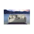 thumbnail image 1 of Sofa Cama con Portavasos de Lino Gris Claro Makora Modelo Silvestre, 1 of 9