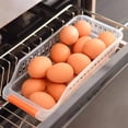 thumbnail image 1 of Space Saving Refrigerator Food Storage Box Kitchen Storage Baskets Fridge Freezer Shelf Large Capacity Freezer Organiser, 1 of 7