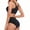 Black, variant on Women's Ice Silk Seamless No Show Briefs, Breathable Soft Workout Underwear