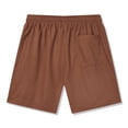 thumbnail image 7 of HOOMEUMY Men's Summer Sports Running Sweat Shorts with Pockets Drawstring Elastic Waist Loose Fit Beach Shorts Solid Color Athletic Shorts Brown XXL, 7 of 7