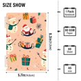 thumbnail image 2 of FORMRS 1-Subject Spiral Notebook 8" x 5" College Ruled 60 Refillable Sheet A5 Hard Cover, 2 Pack, Beige Christmas Snowman, 2 of 7