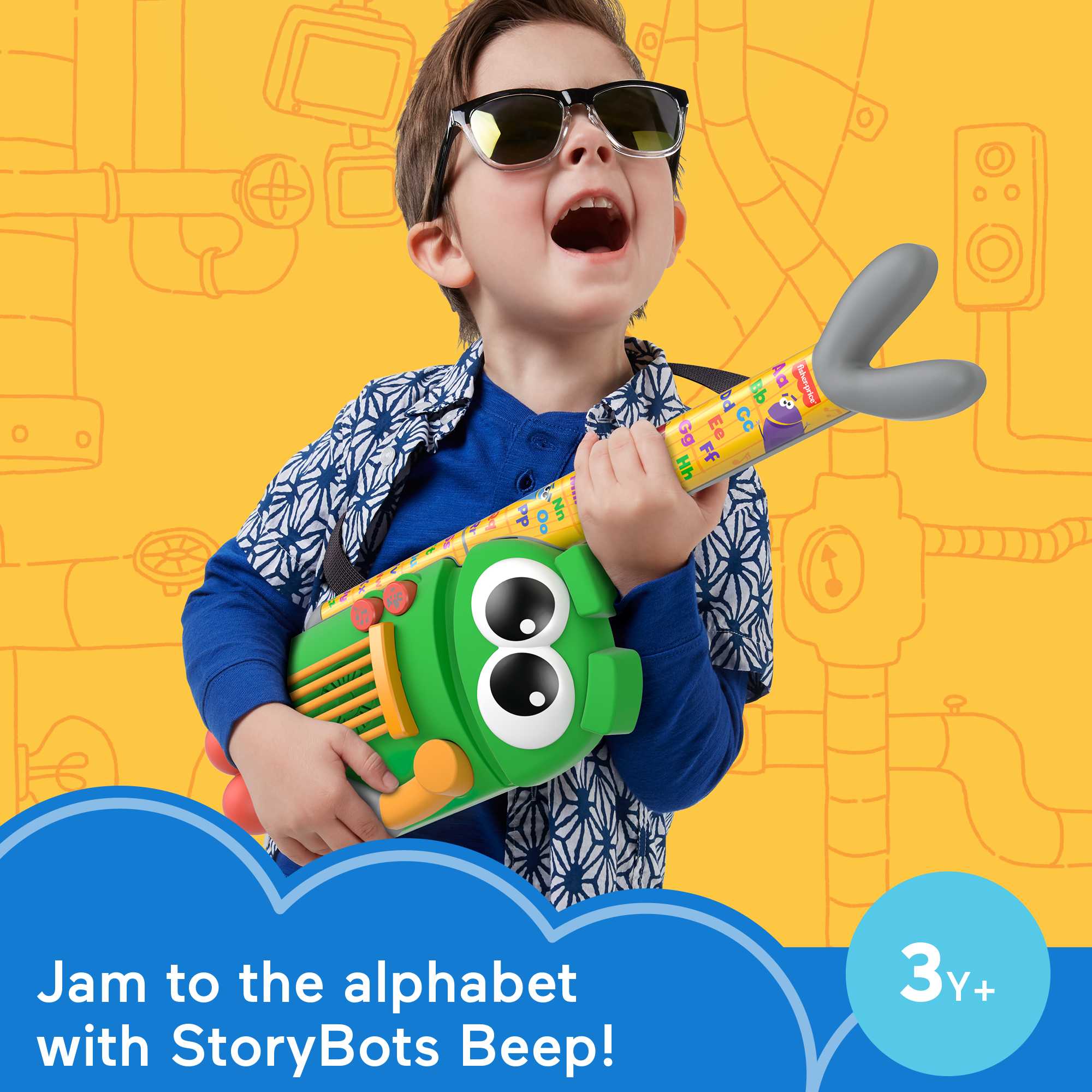 Fisher-Price StoryBots A to Z Rock Star Guitar Musical Learning Toy - image 3 of 7