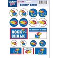 thumbnail image 1 of Wincraft NCAA Universidad de Kansas Hoja de pegatinas de vinilo de 5.0 x 7.0 in, 1 of 1