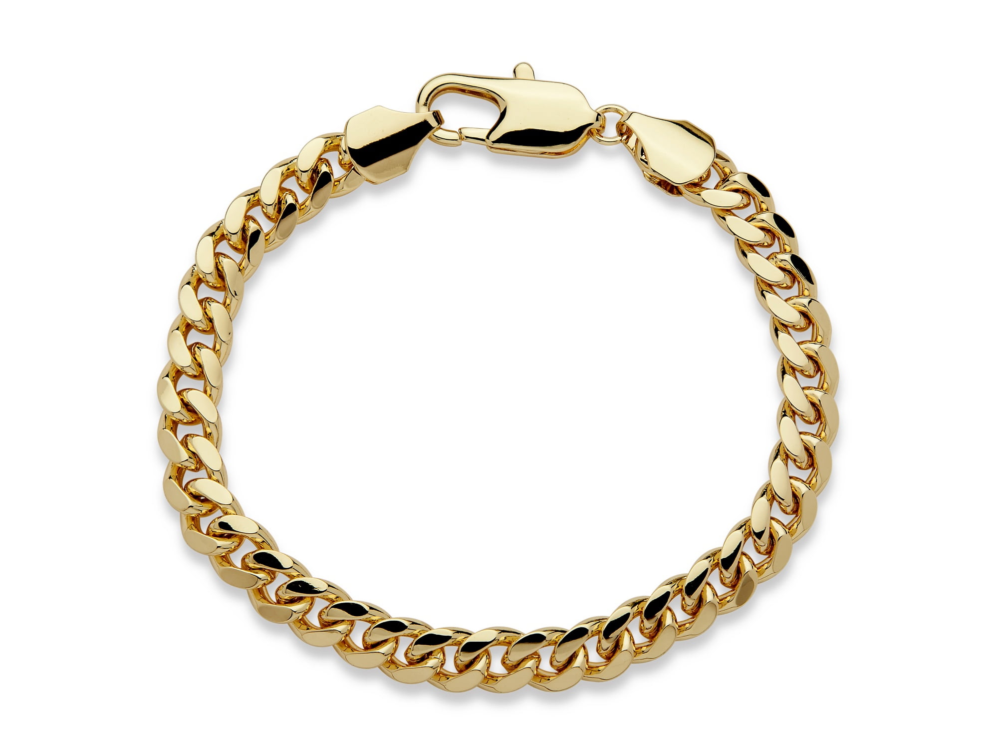 Men's CurbLink Chain Bracelet Goldtone 10" (10.5mm)