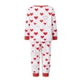 thumbnail image 3 of Rdhnmea Family Matching Valentine's Day Pajama Set Heart Print Long Sleeve Shirt Tops and Pants Valentines Sleepwear Holiday Pjs Outfits, 3 of 10