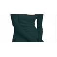 thumbnail image 3 of INC International Concepts Women's Square Neck Ribbed Top Green Size Large, 3 of 3