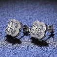 thumbnail image 2 of Pendientes de trébol de cuatro hojas de la suerte de Moissanite, pendientes de plata S925, accesorios, joyería, 2 of 3