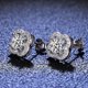 thumbnail image 2 of Pendientes de trébol de cuatro hojas de la suerte de Moissanite, pendientes de plata S925, accesorios, joyería, 2 of 3