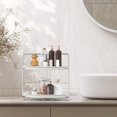 thumbnail image 2 of GHSDFBB Bathroom Organizers Countertop, 2-Tier Corner Shelf, Counter Organizers, Bathroom Storage, Makeup Cosmetic Perfume Vanity Organizers for Bathroom Washroom Kitchen Spice Rack, 2 of 7