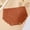 Brown, variant on Women Fashion Triangle Underwear High Stretch Breathable Soft Hip up Briefs with Wavy Edge for Daily Sports Wear Red