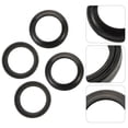 thumbnail image 1 of Phenofice Motorcycle Maintenance 4Pcs Square Black Rubber Front Fork Dust Seal Kit For Front Forks Shock Absorption, 1 of 7