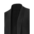 thumbnail image 4 of Kmbangi Cardigan pour Homme, Col Châle, Manches Longues, Cardigan Long Tricoté, Cape Drapée Décontractée d'Automne pour Mode Urbaine, 4 of 5