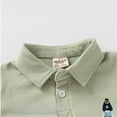 thumbnail image 6 of LYMAYTER 2-7Y Toddler Baby Boys Casual Long Sleeve Lapel Button Shirts Solid Color Holiday Daily Pullover Tops, 6 of 8