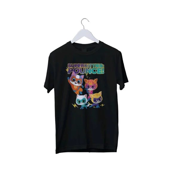 Reprint Rare Junior SuperKitties Pounce! T-shirt Graphic T-Shirt Mens S M L XL 2 3 4 XL