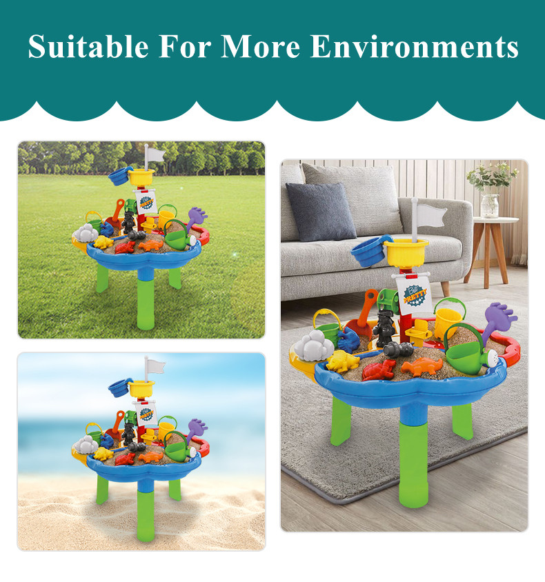 Dropship Kids Sand Water Table For Toddlers, 3-Tier Sand And Water Play  Table Toys For Toddlers Kids, Activity Sensory Tables Outside Beach Toys  For Toddler Boys Girls Age 1-3 3-5 Gift to