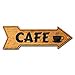 thumbnail image 3 of SignMission P-ARROW-999933 Panneau Arrow Café 6 x 18 Po. Large, 3 of 4