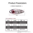 thumbnail image 4 of Luya Bait False Luminous Little Bean Sharp Hook Bionic Design Reusable Sequined Bait, 4 of 5