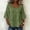 Army Green plus size square neck tops a1, variant on Women Plus Size Square Neck 3/4 Sleeve Lace Trim Boho Tunic Tops Solid Basic Loose Pullover Blouses Summer Casual Vacation Clothes For Curvy, Dark Blue S