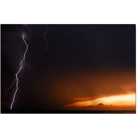 Trademark Art  Lightning Sunset II  Canvas Art by Kurt Shaffer Trademark Art  Lightning Sunset II  Canvas Art by Kurt Shaffer: Artist: Kurt Shaffer Subject: Landscape Style: Contemporary Product Type: Gallery-Wrapped Canvas Art