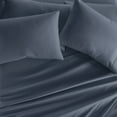 thumbnail image 5 of Twin, Stone Solid Microfiber 6 Piece Bed Sheet Set, by Noble Linens, 5 of 11