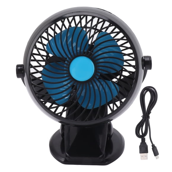 Ventilador portátil con clip, regulación continua de velocidad, rotación de 360 ​​grados, USB, recargable, silencioso, mini ventilador de escritorio con abrazadera fuerte para cama, oficina,